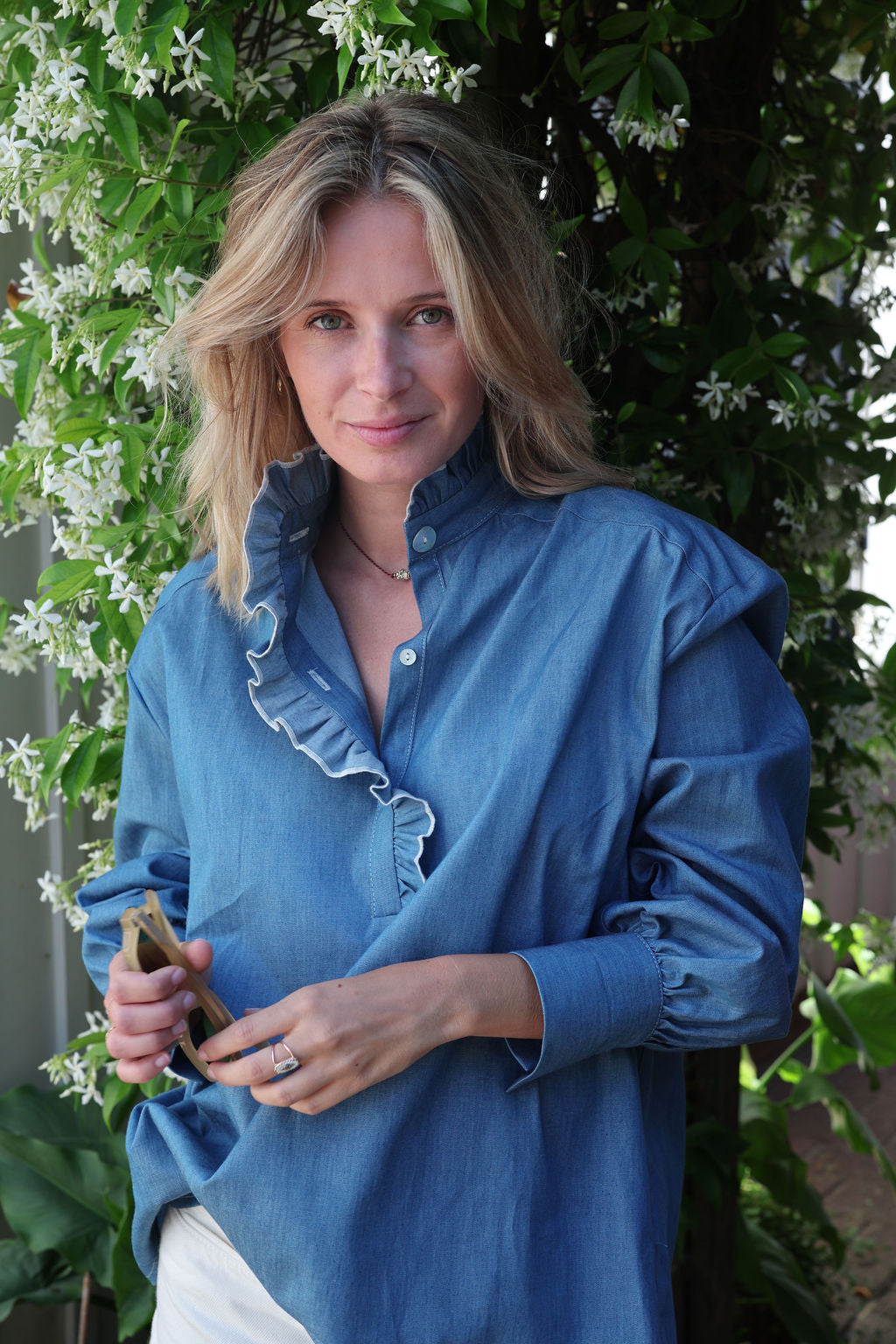 BLOUSE JOSEPHINE | CHAMBRAY DENIM