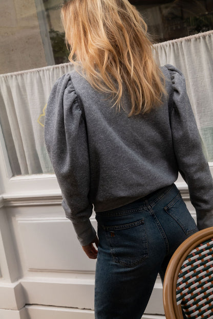 SWEAT VALERAN | GRIS CHINÉ