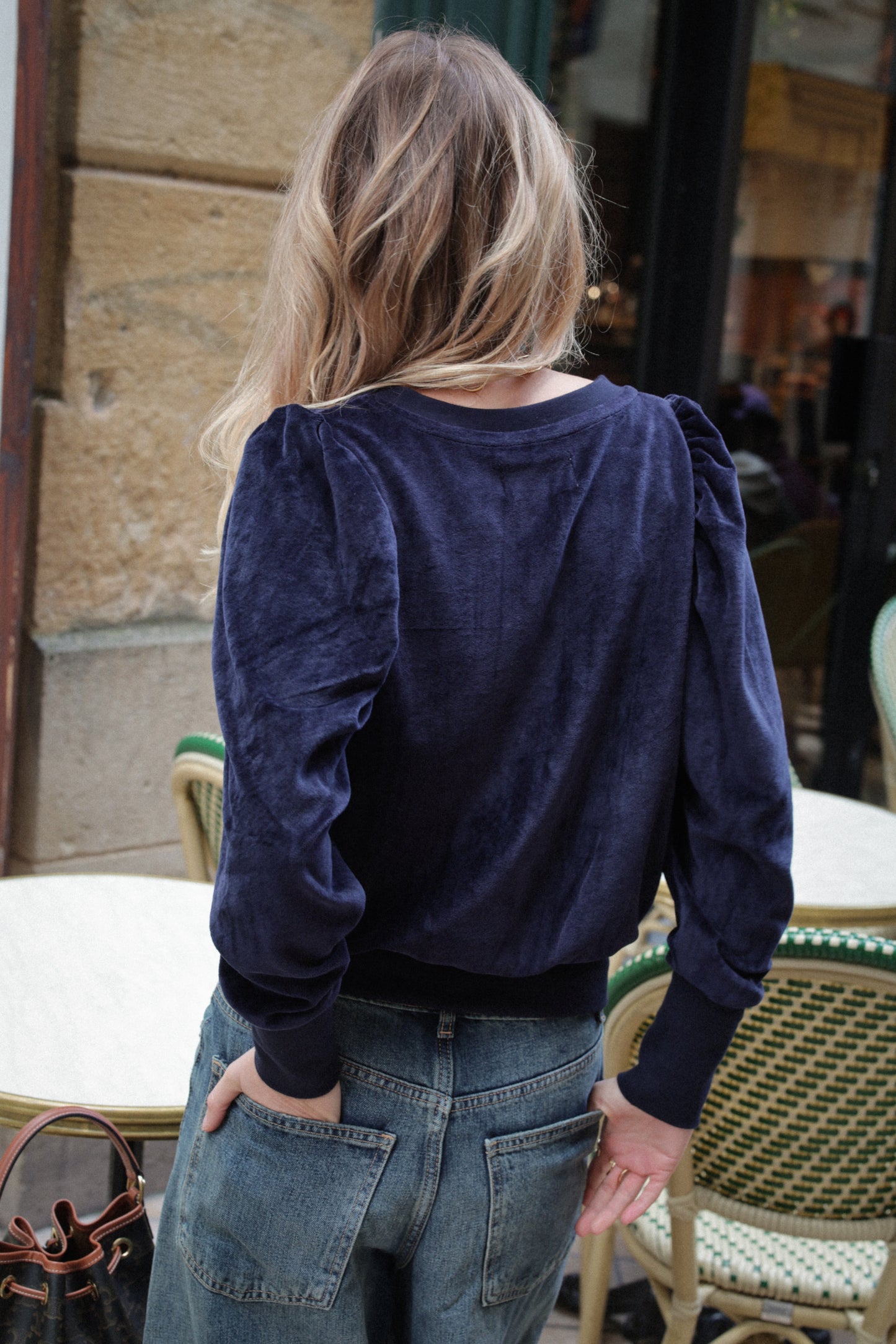 SWEAT VALERAN | VELOURS MARINE