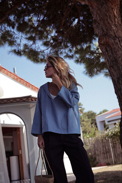 VAREUSE LOLA | CHAMBRAY DENIM