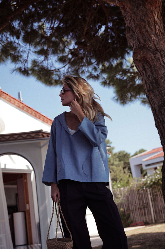 VAREUSE LOLA | CHAMBRAY DENIM