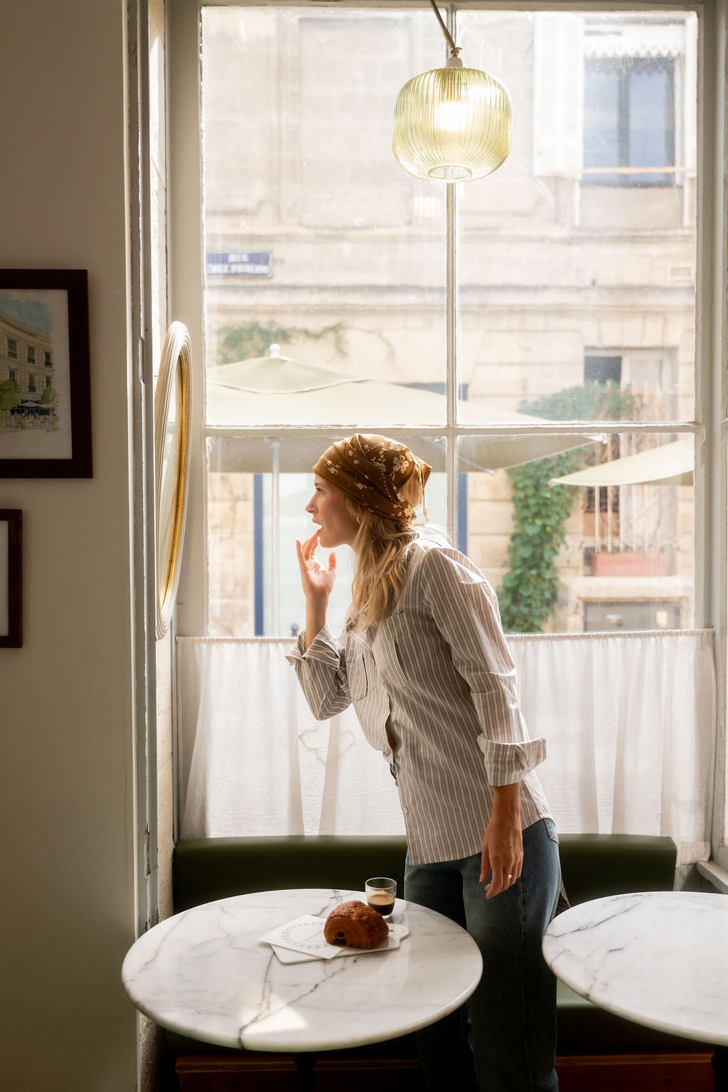 CHEMISE JANE | RAYÉE BEIGE