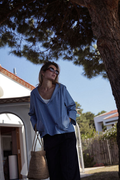 VAREUSE LOLA | CHAMBRAY DENIM