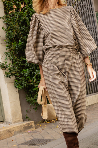 BLOUSE TERENCE | MINI TARTAN