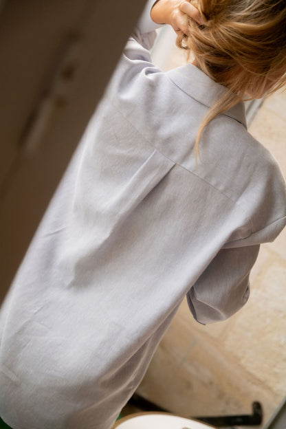 CHEMISE JOSEPHA | CHEVRON CIEL