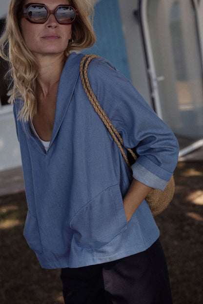 VAREUSE LOLA | CHAMBRAY DENIM