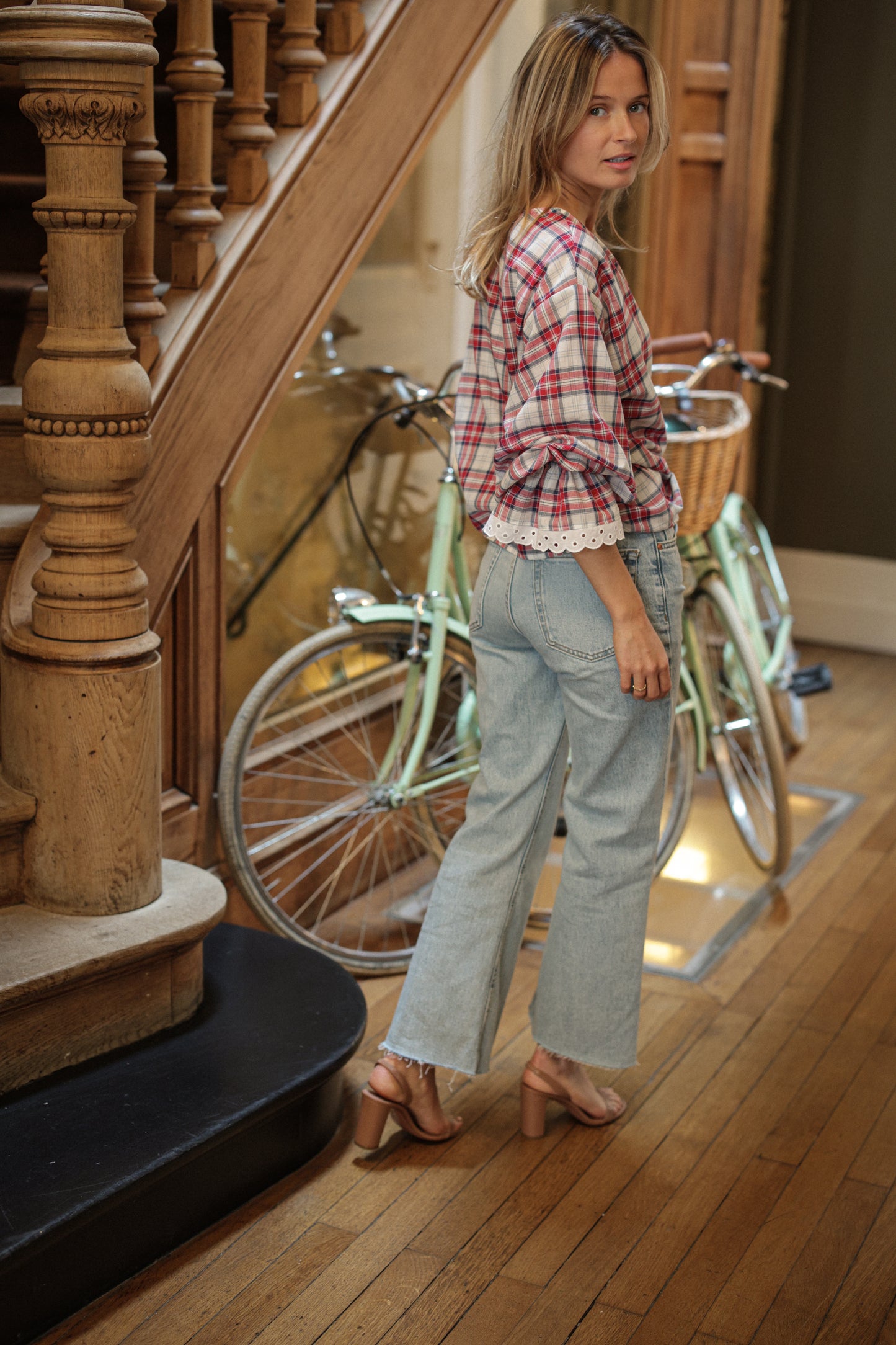 BLOUSE TOSCANE | VOILE CARREAUX