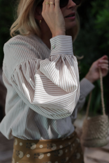 BLOUSE LANCELOT | RAYURE BEIGE