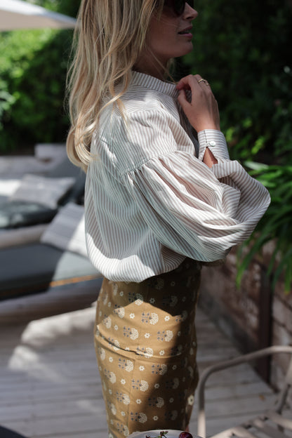 BLOUSE LANCELOT | RAYURE BEIGE