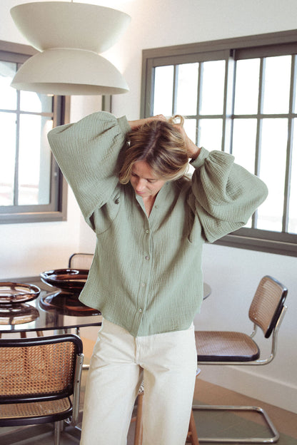 BLOUSE TERENCE | VERT SAUGE