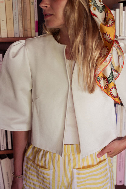 VESTE MINI CAPRI | CREME