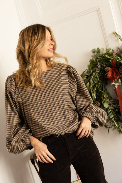 BLOUSE TERENCE | MINI TARTAN