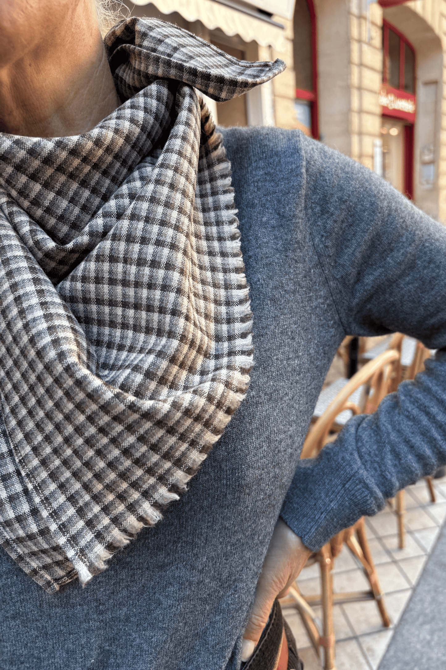 FOULARD | MINI TARTAN CHOCO