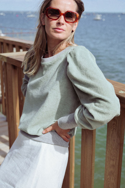 SWEAT VALERAN | VELOURS EPONGE SAUGE