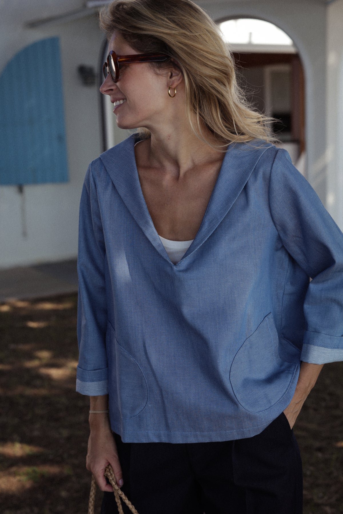 VAREUSE LOLA | CHAMBRAY DENIM